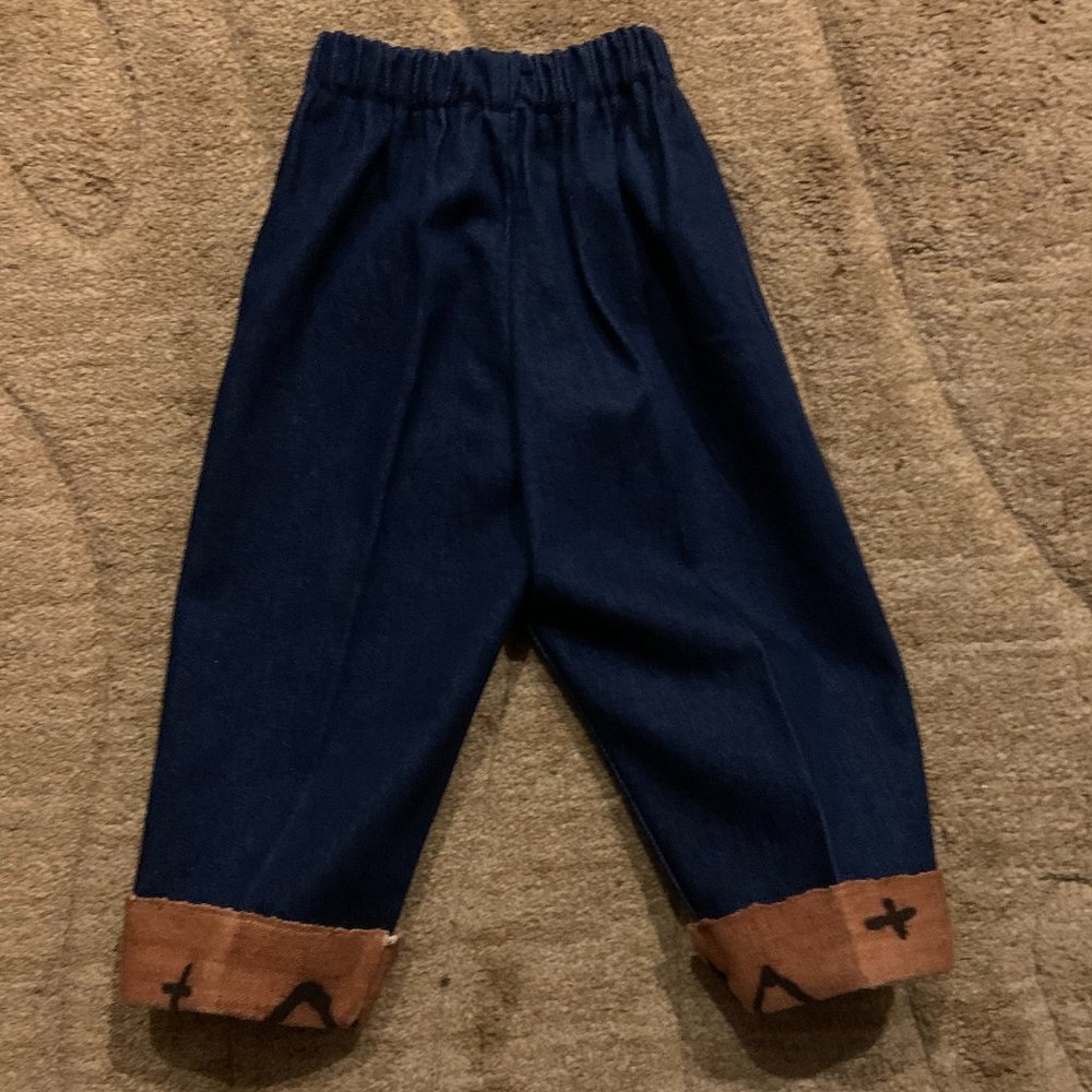 NWOT - Imani Pamoja Denim And Mudcloth Pant